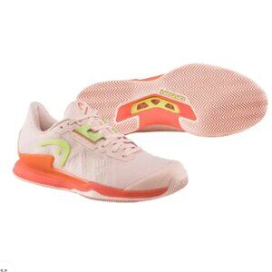 HEAD Sprint Pro 3.5 CLAY Tennis shoes Salmon/Lime Women's US 7.5
